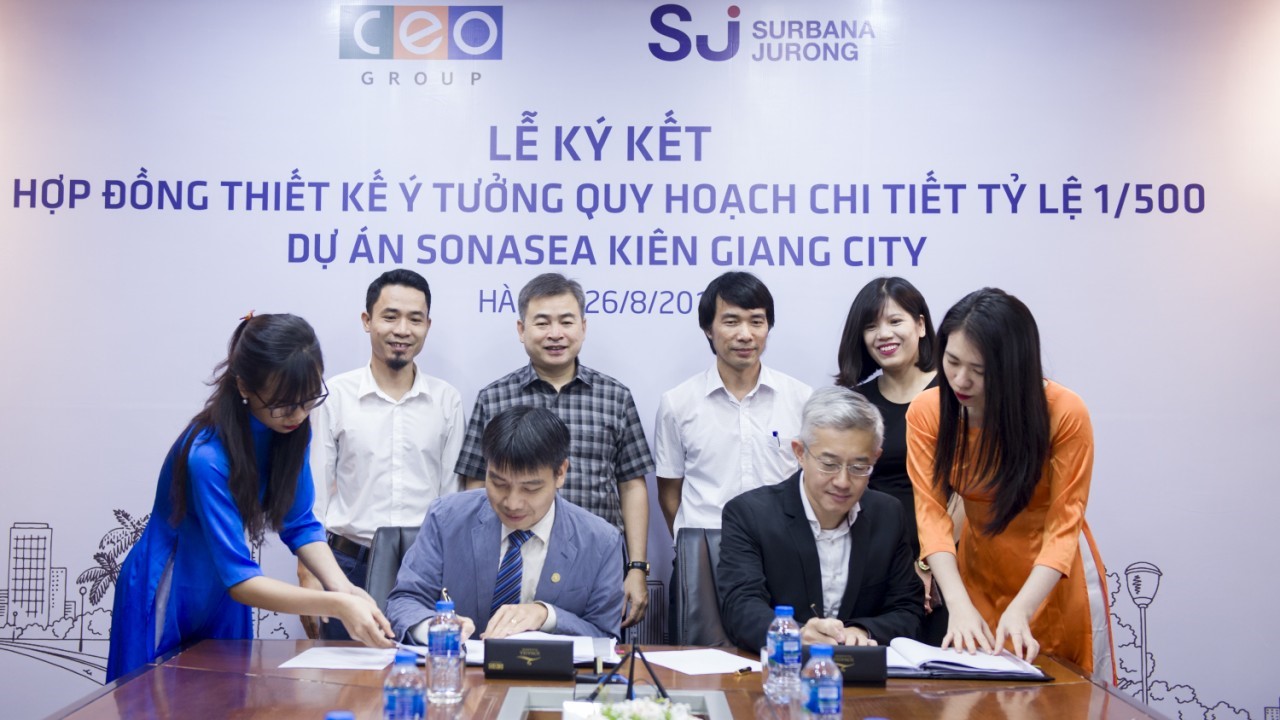 Surbana Jurong thiết kế ý tưởng quy hoạch chi tiết tỷ lệ 1/500 dự án Sonasea Kiên Giang City - Tập đoàn CEO
