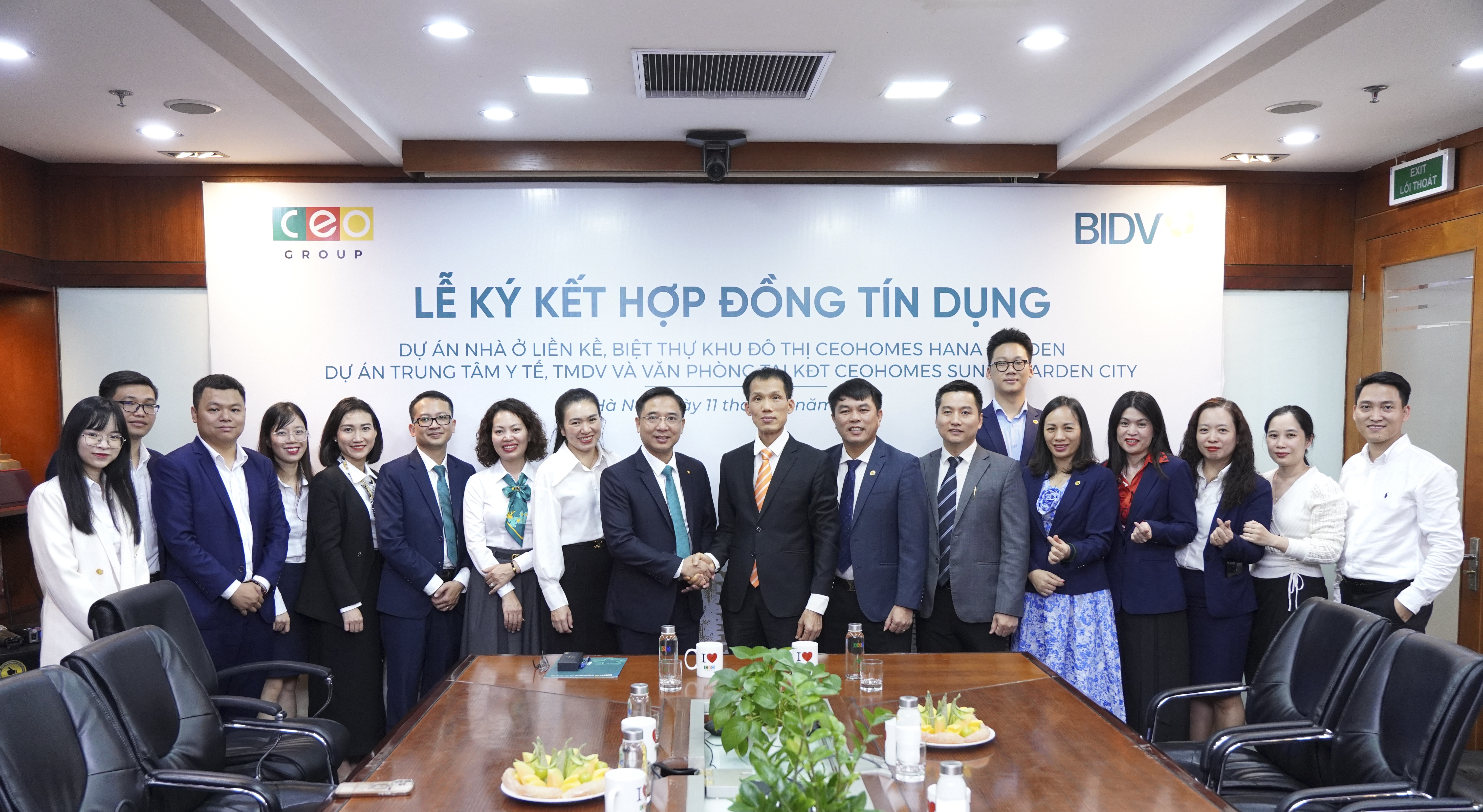 Tập đoàn CEO và BIDV Thanh Xuân ký kết Hợp đồng tín dụng - Tập đoàn CEO