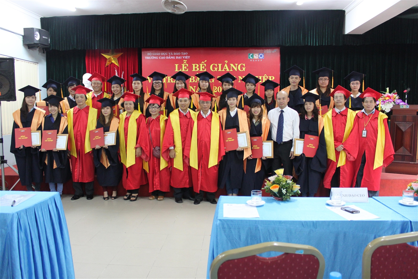 School-year ending ceremony and diploma award to 2nd course students of Dai Viet College