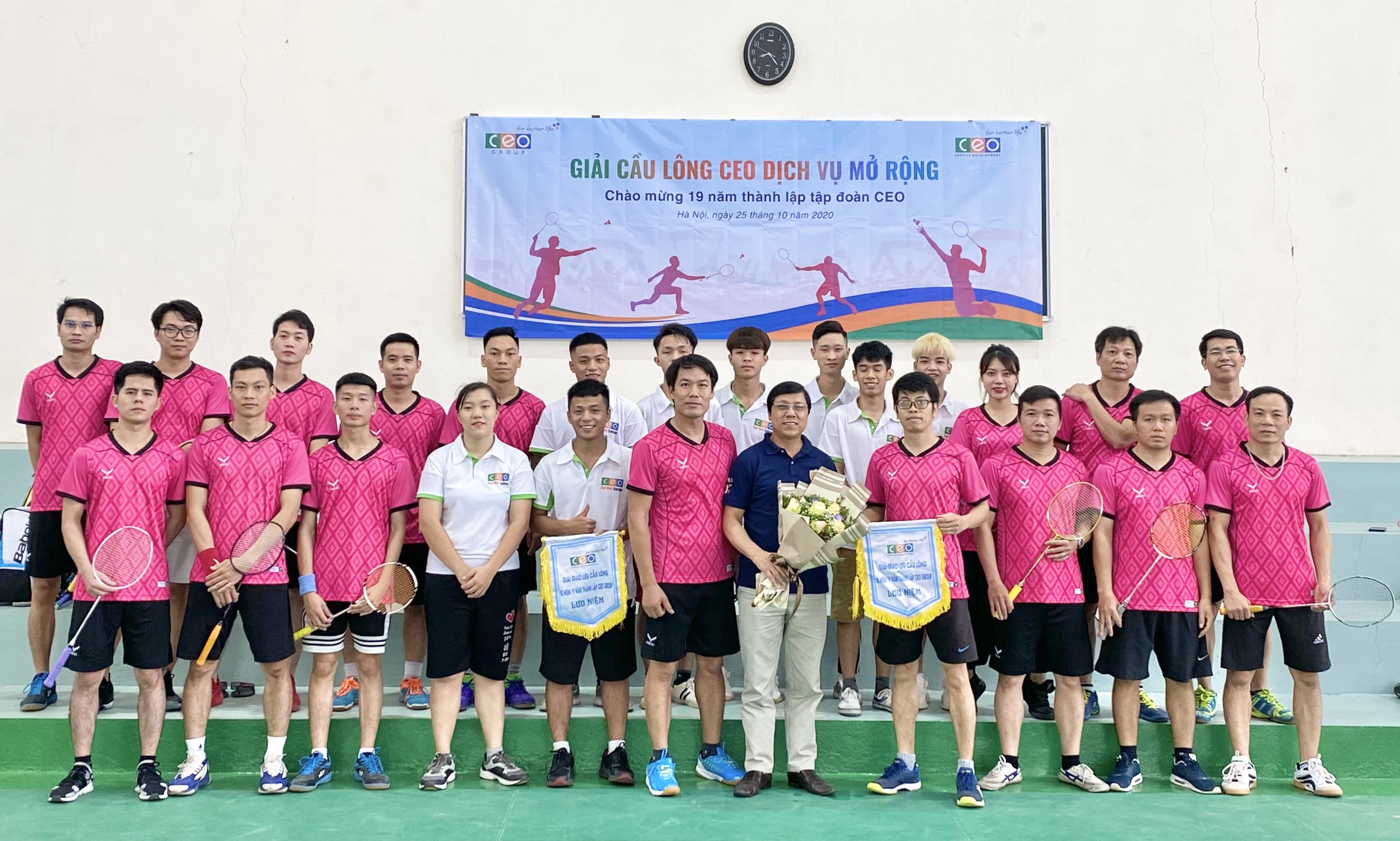 CEO Dịch vụ tổ chức giải cầu lông mở rộng chào mừng kỷ niệm 19 năm thành lập Tập đoàn