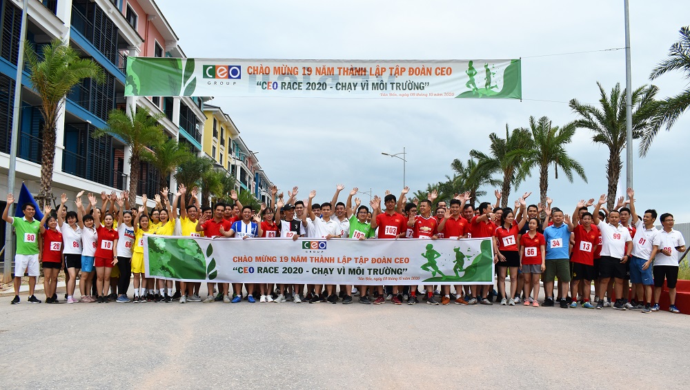 CBNV Tập đoàn CEO khu vực Vân Đồn hưởng ứng giải chạy CEO Race 2020 – Chạy vì môi trường