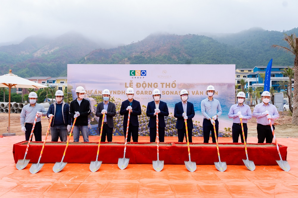 Tập đoàn CEO động thổ phân khu biệt thự biển thuộc dự án Sonasea Vân Đồn Harbor City