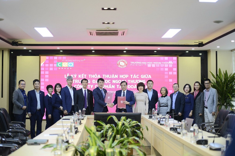 Tập đoàn CEO ký kết thỏa thuận hợp tác với Trường Đại học Ngoại thương