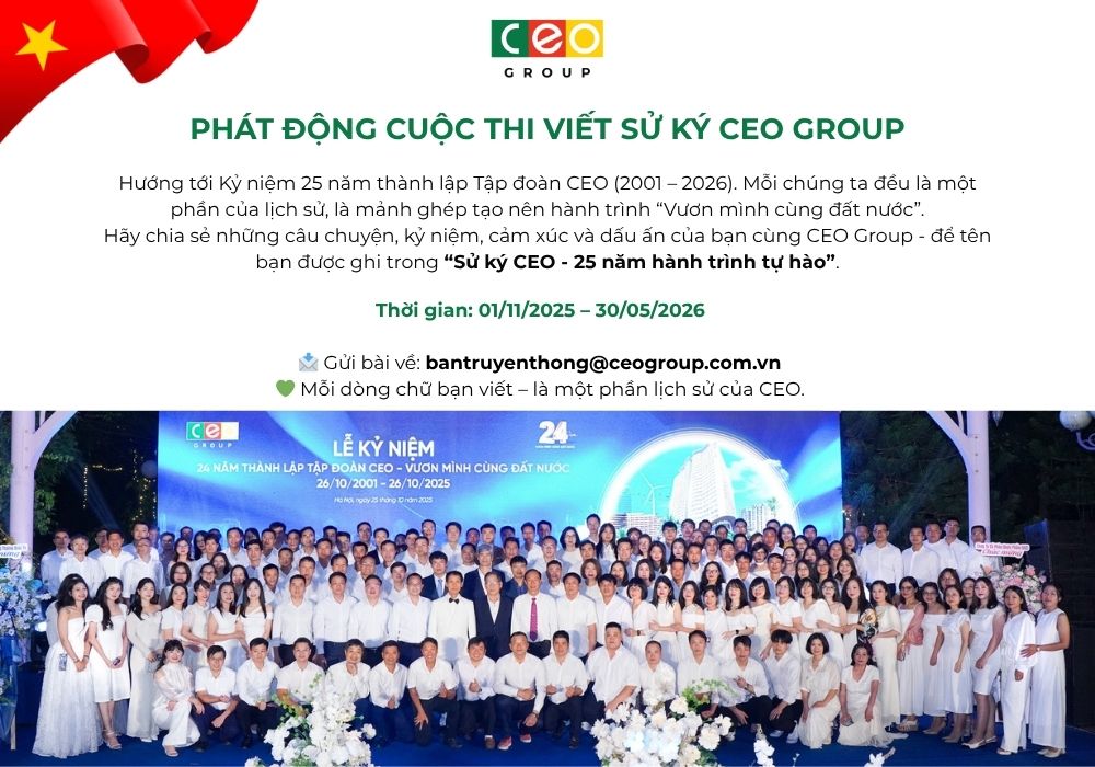 Phát động Cuộc thi viết “Sử ký CEO Group – 25 năm hành trình tự hào”