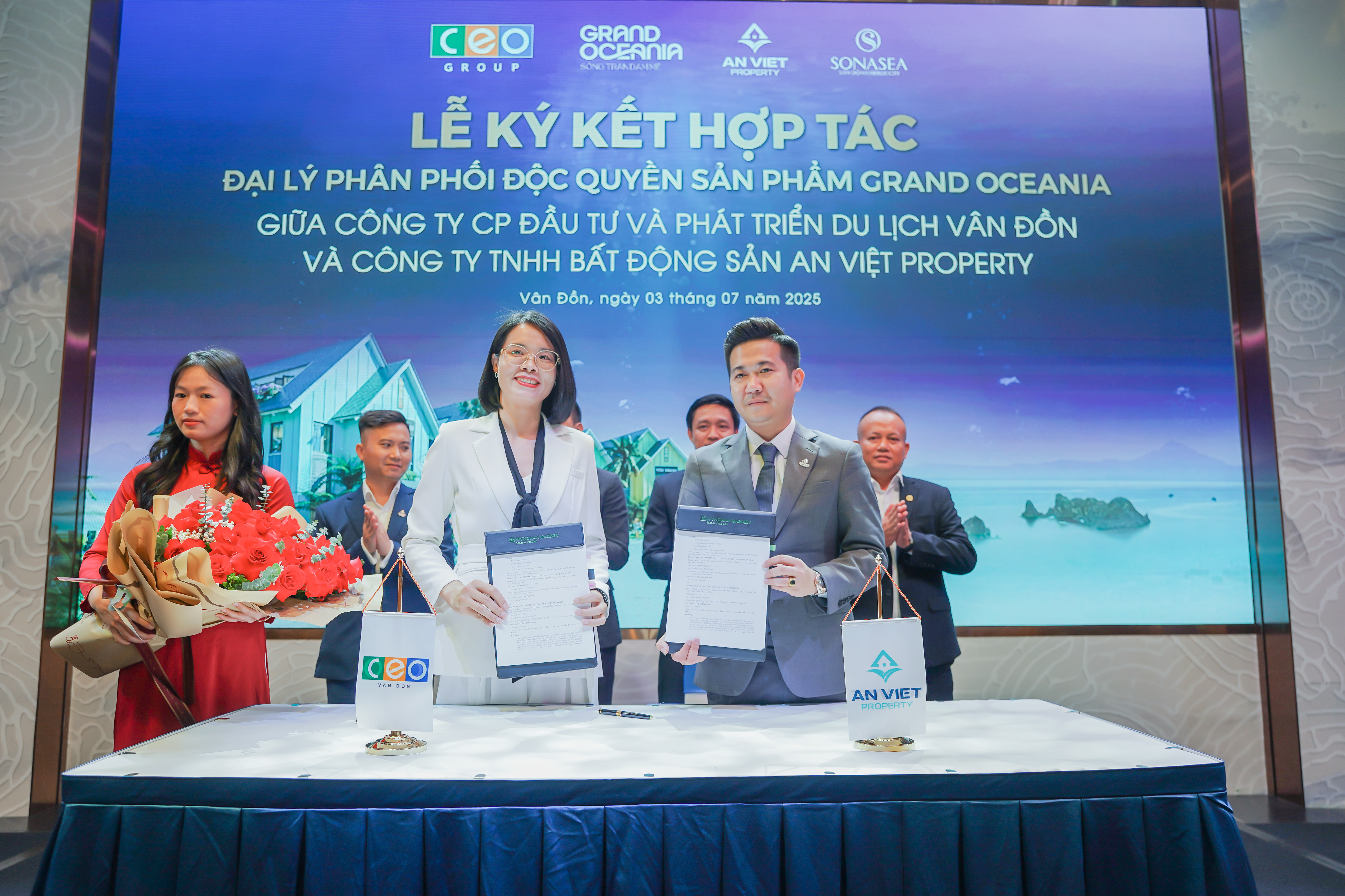 LỄ KÝ KẾT HỢP TÁC ĐẠI LÝ PHÂN PHỐI ĐỘC QUYỀN SẢN PHẨM GRAND OCEANIA TẠI VÂN ĐỒN