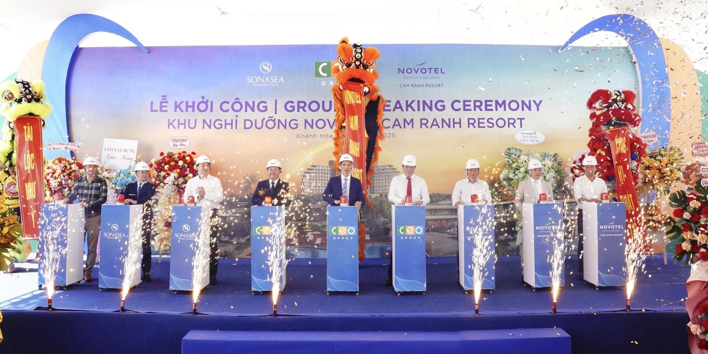 Tập đoàn CEO khởi công Novotel Cam Ranh Resort – Dấu mốc mới trên hành trình kiến tạo chuỗi nghỉ dưỡng 5 sao tại Việt Nam