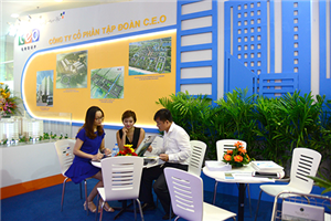 Gian hàng CEO Group được bình chọn giải “Quy mô – thiết kế đẹp và ấn tượng” tại triển lãm Quốc tế Bất động sản VNREA EXPO 2016