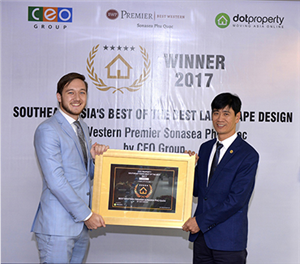 Dự án Best Western Premier Sonasea Phu Quoc được vinh danh giải thưởng thiết kế cảnh quan đẹp nhất tại Bất động sản Đông Nam Á