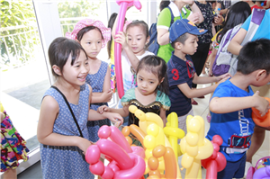 Chương trình Vườn cổ tích mừng ngày 01/6 hấp dẫn nhiều bạn nhỏ tại khu đô thị Sunny Garden City