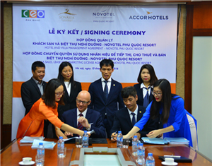 CEO Group tiếp tục lựa chọn Tập đoàn Accor quản lý khu biệt thự nghỉ dưỡng 5 sao Sonasea Villas
