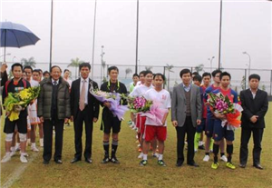 Khai mạc giải giao hữu bóng đá Cụm Doanh nghiệp Thăng Long lần thứ 1