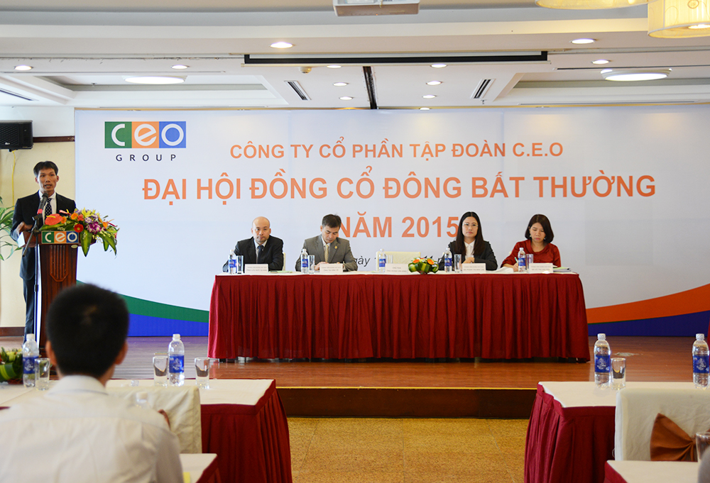 CEO Group tổ chức thành công ĐHĐCĐ bất thường năm 2015