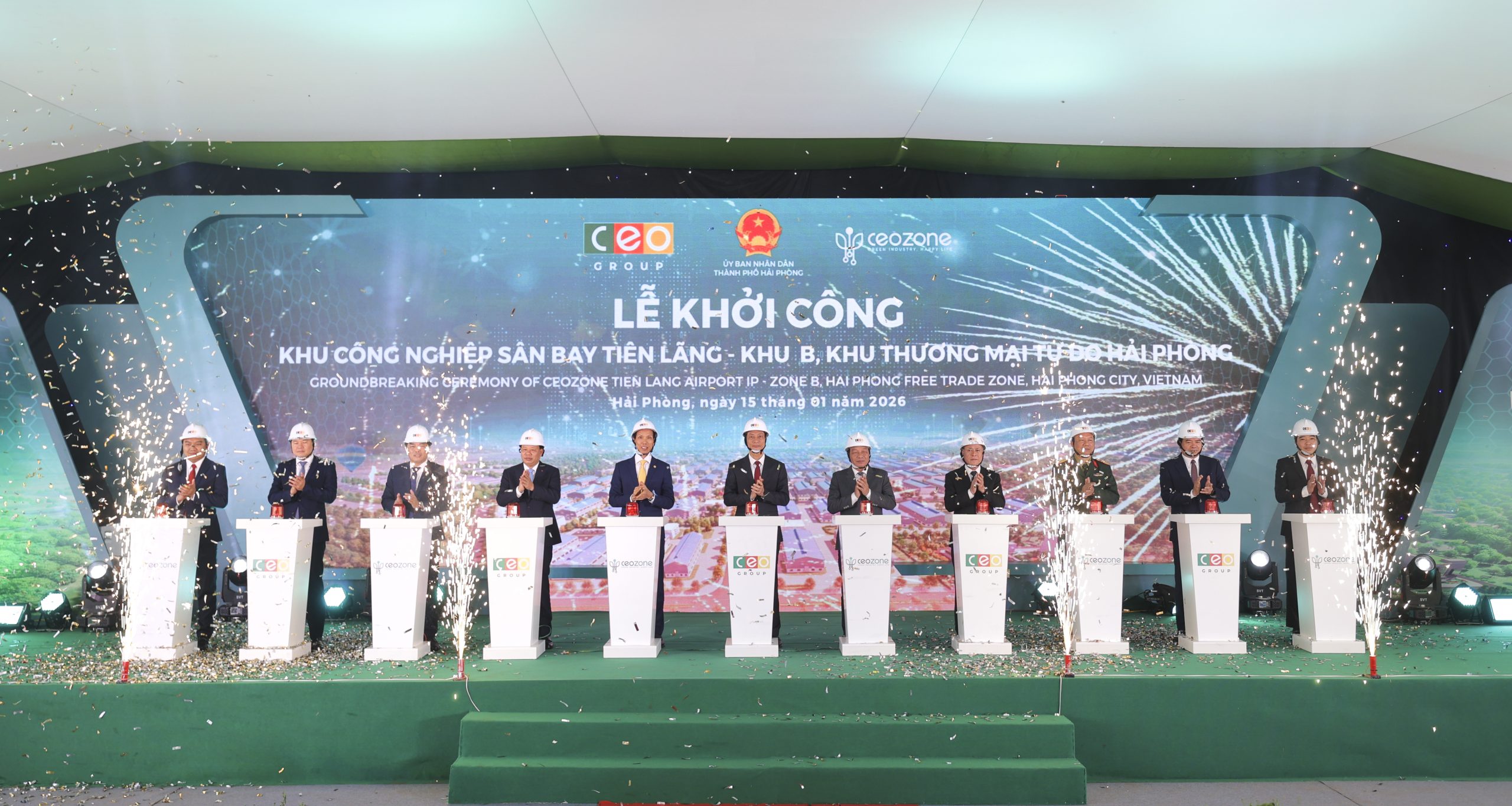 CEO Group khởi công dự án Khu công nghiệp đầu tiên trong Khu Thương mại tự do Hải Phòng