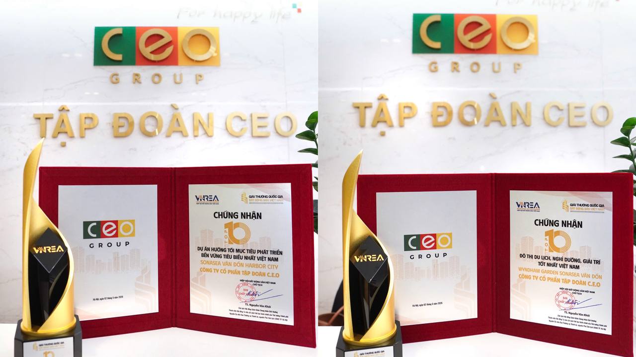 Sonasea Vân Đồn Harbor City và Wyndham Garden Sonasea Vân Đồn vinh danh tại Giải thưởng Quốc gia Bất động sản Việt Nam lần thứ II