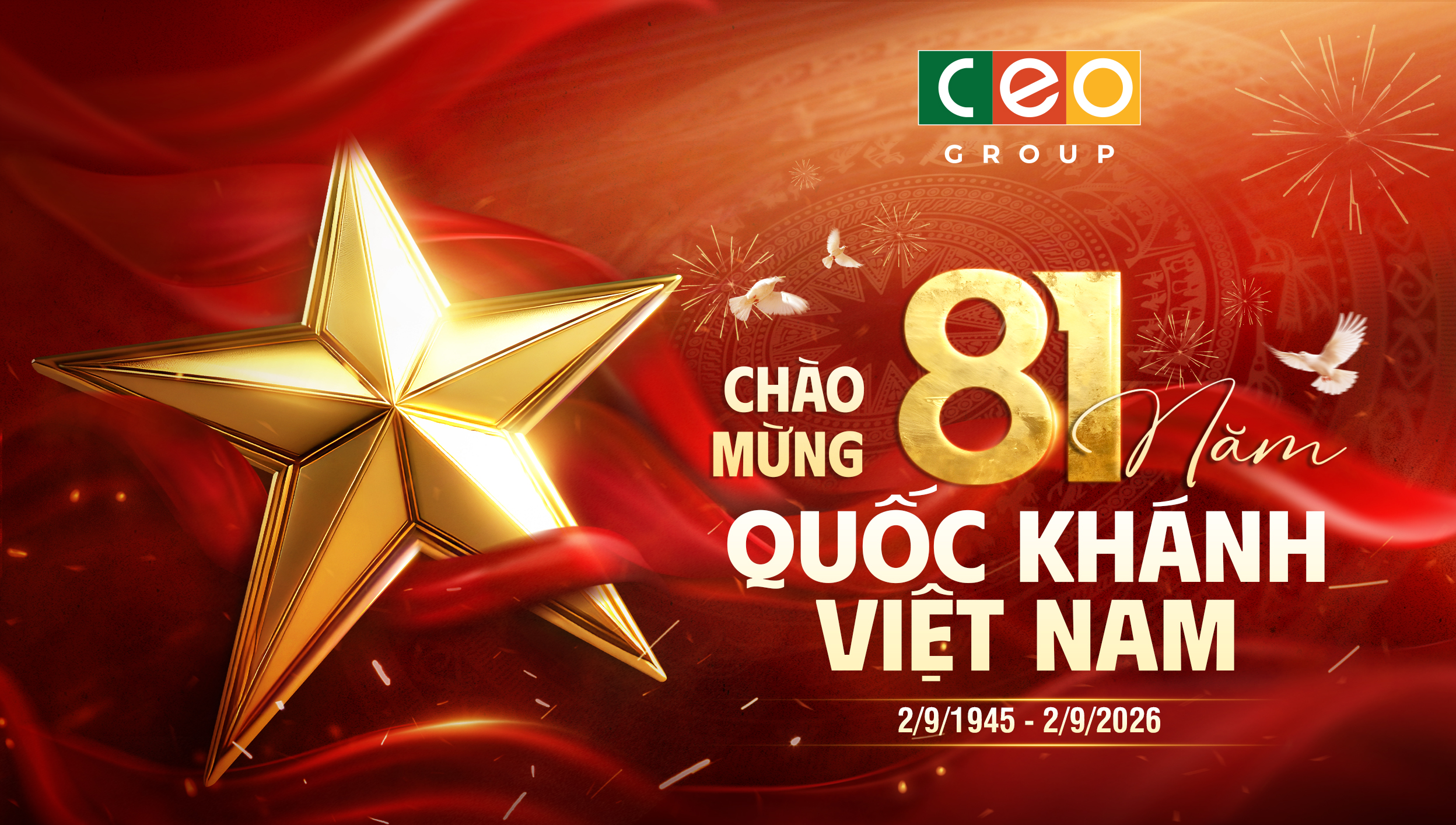 SẮC MÀU QUỐC KHÁNH 2/9 RỰC RỠ TẠI CÁC KHU NGHỈ DƯỠNG CỦA TẬP ĐOÀN CEO